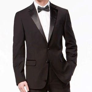 Calvin Klein Wool Tuxedo Blazer 40R